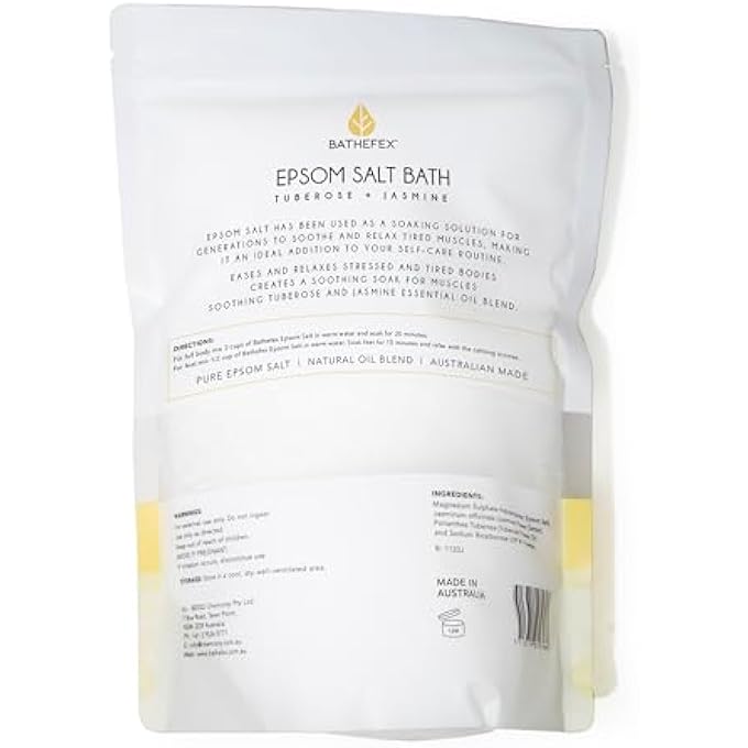 Bathefex 1000Hour Bathefex Epsom Salt Bath Tuberose & Jasmine, 1.4 Kg ' 1 Units - Image 2